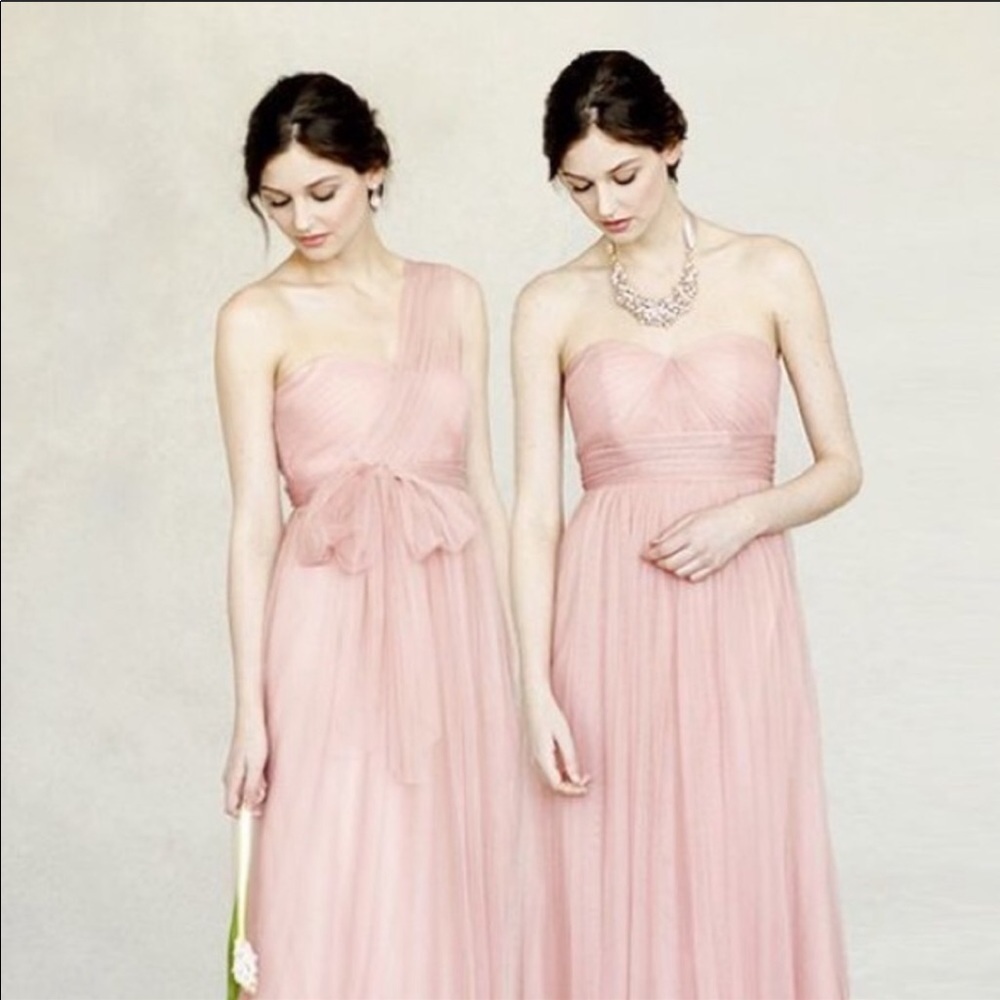 Jenny Yoo “Annabelle” Convertible Dress in Blush